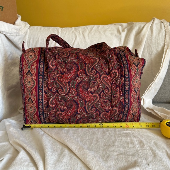 Paisley duffel bag- Vera Bradley 1987 Paisley - Picture 3 of 8